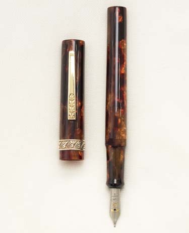 Bút máy Stipula Florentia 0418 Amber Celluloid Limited Edition Titanium B