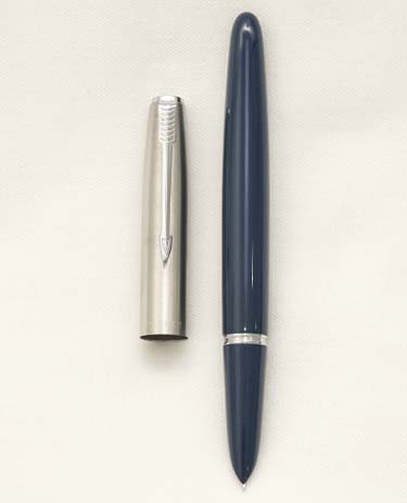 Bút máy Parker 21 Blue & Stainless Steel Cap CT Steel F
