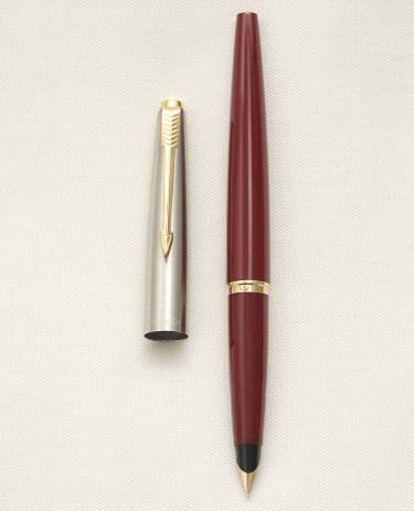 Bút máy Parker 45 Stainless Steel Cap & Bordeaux 14K F