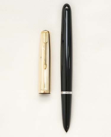 Bút máy Parker 51 Aerometric 12K Gold Filled Cap & Black 14K F