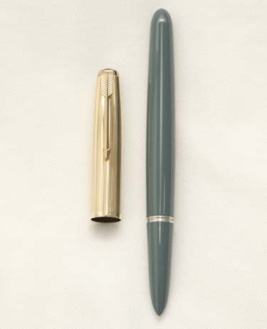 Bút máy Parker 51 Aerometric Gray Barrel & Gold Filled Cap 14K F