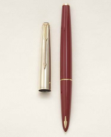 Bút máy Parker 61 Red Heritage Rainbow Cap 14K F 
