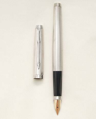 Bút máy Parker 75 Barleycorn Silver Plated 14K XF