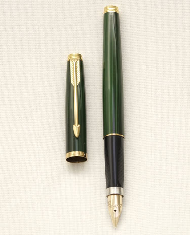Bút máy Parker 75 Malachite Green Lacquer 14K XF