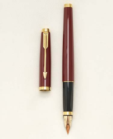 Bút máy Parker 75 Red Laquer Urushi 14K EF