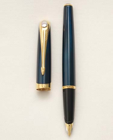 Bút máy Parker Ellipse Blue Lacquer 18K F