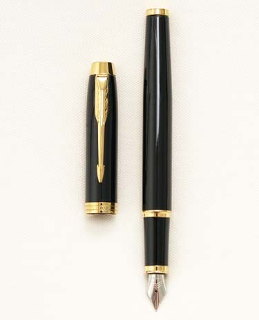 Bút máy Parker IM 2017 Black Lacquer GT Steel F