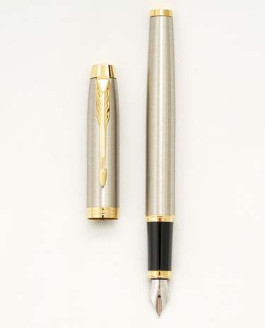 Bút máy Parker IM Brushed Metal GT Steel F