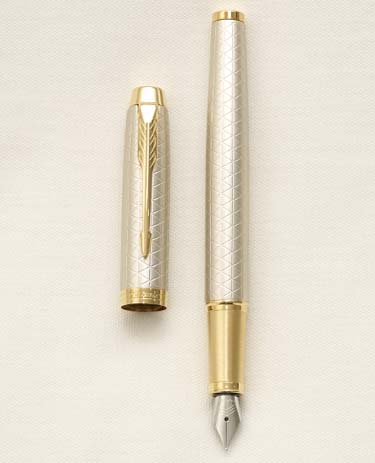 Bút máy Parker IM Premium Warm Silver GT Steel F
