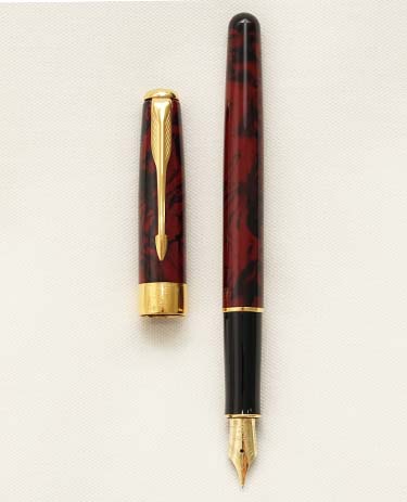 Bút máy Parker Sonnet Premier Red Marble Lacquer GT 18K F