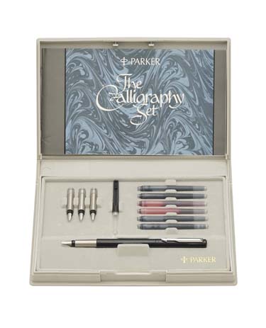 Set bút thư pháp Parker Vector Calligraphy Black