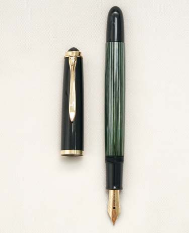 Bút máy Pelikan 400NN Tortoise Green Striped Gunther Wagner 14K F