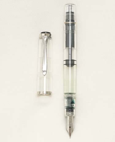 Bút máy Pelikan M205 Clear Demonstrator Steel B