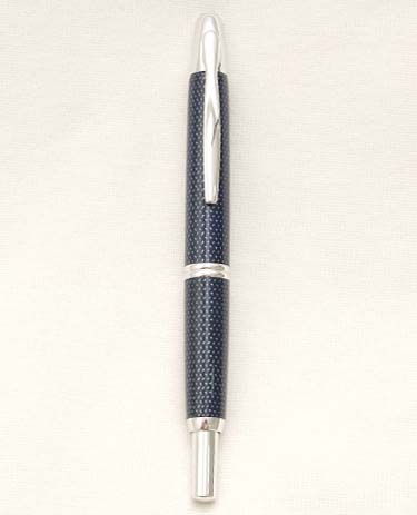 Bút máy Pilot Capless Vanishing Point Blue Carbonesque 18K F