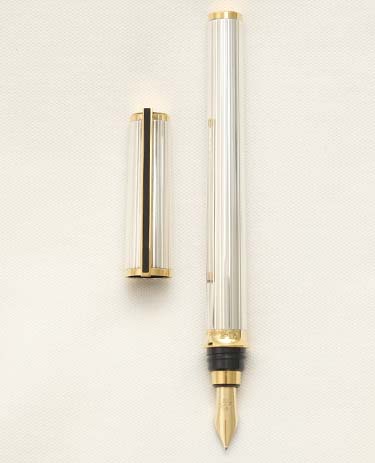 Bút máy S.T. Dupont Montparnasse Slim Silver Plated 18K M