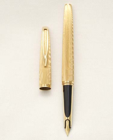 Bút máy Waterman CF Gold Plated Moire 18K F