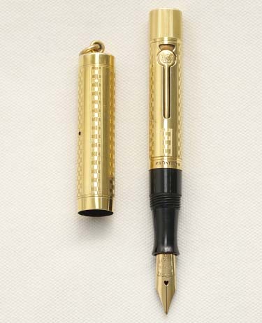 Bút máy Waterman Ideal 0552 Gold Filled Lever Fill Ring Top 14K F Flexible Nib 