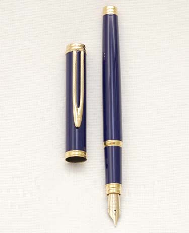 Bút máy Waterman Ideal Gentleman Blue Lacquer 18K M
