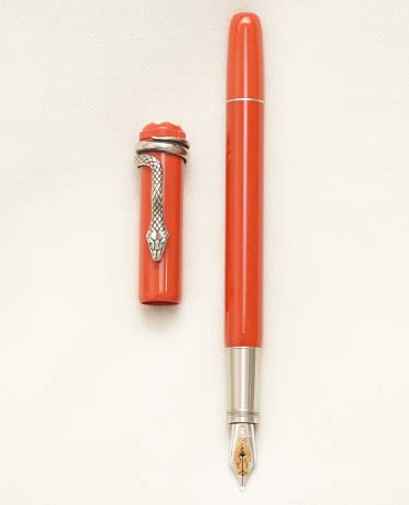 Bút máy Montblanc Heritage Rouge Et Noir Coral Special Edition 14K M