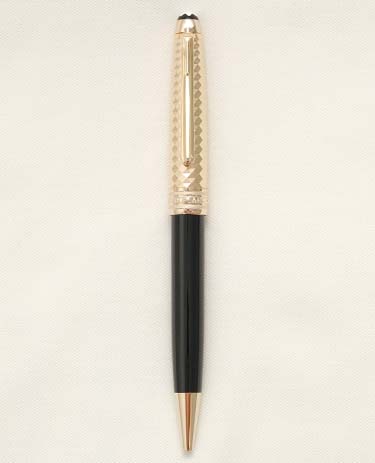 Bút bi Montblanc Meisterstuck 164 Classique Doue Geometry Champagne Gold Coated Ballpoint Pen