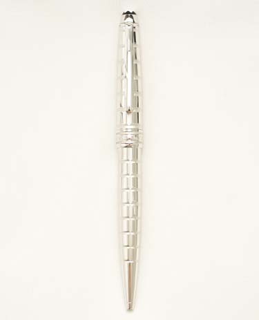 Bút bi Montblanc Meisterstuck 164 Solitaire Platinum Plated Facet Ballpoint Pen