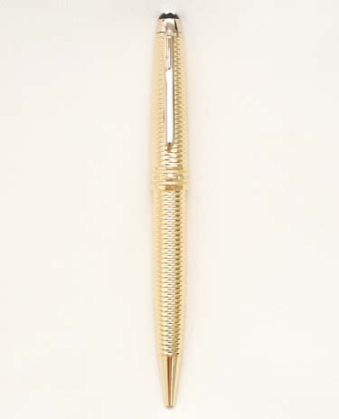 Bút bi Montblanc Meisterstuck Geometry Solitaire Champagne Gold Midsize Ballpoint Pen