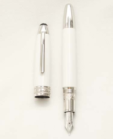 Bút máy Montblanc Meisterstuck White Solitaire LeGrand Tribute to the Mont Blanc 18K M