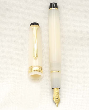 Bút máy Sailor Pro Gear Slim Shikiori White Lame 14K F