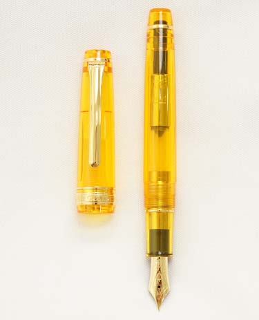 Bút máy Sailor x Wancher Pro Gear Slim Transparent Amber 14K MF