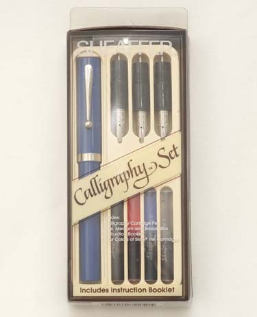 Set bút Sheaffer Calligraphy Set Blue Pen & 3 Different Nibs