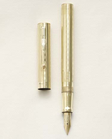 Bút máy Sheaffer Gold Filled Lever Fill Flat Top 14K F Self Filling Nib