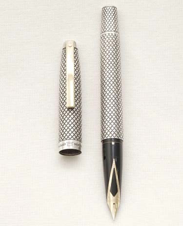 Bút máy Sheaffer Imperial Touchdown Diamond Mesh Sterling Silver 14K F