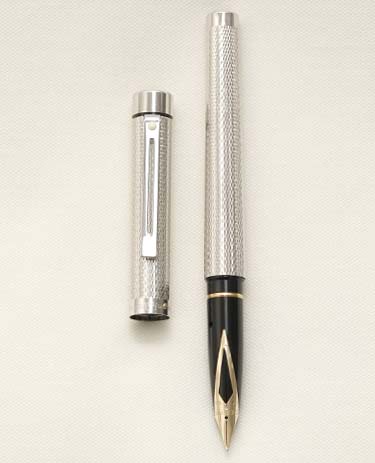 Bút máy Sheaffer Targa 1008 Barleycorn Silver Plated 14K F