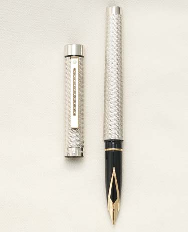 Bút máy Sheaffer Targa 1012 Spiral Silver 14K F